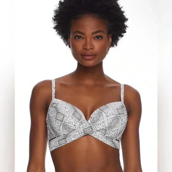 Coco Reef Diamond Head Wrap Underwire Bikini Top Size 40/42D - Picture 2 of 8